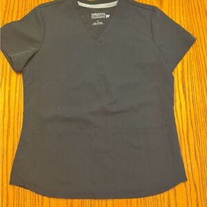 Fabletics Women's Black Short Sleeve Scrub Top